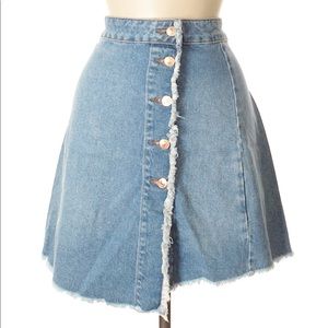 Zara Denim Button Skirt
